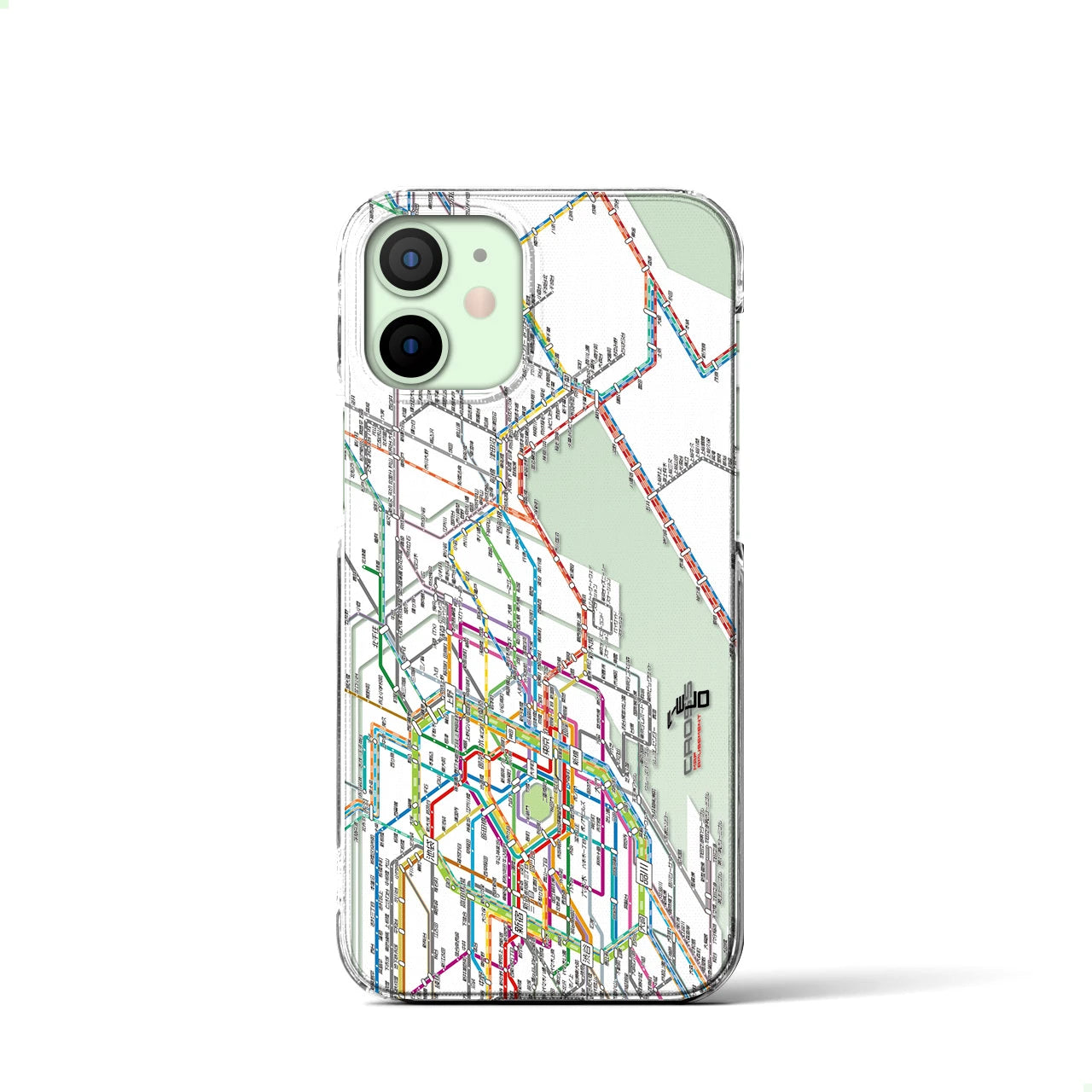 【東京東部路線図(東京都)】路線図iPhoneケース(クリアタイプ)