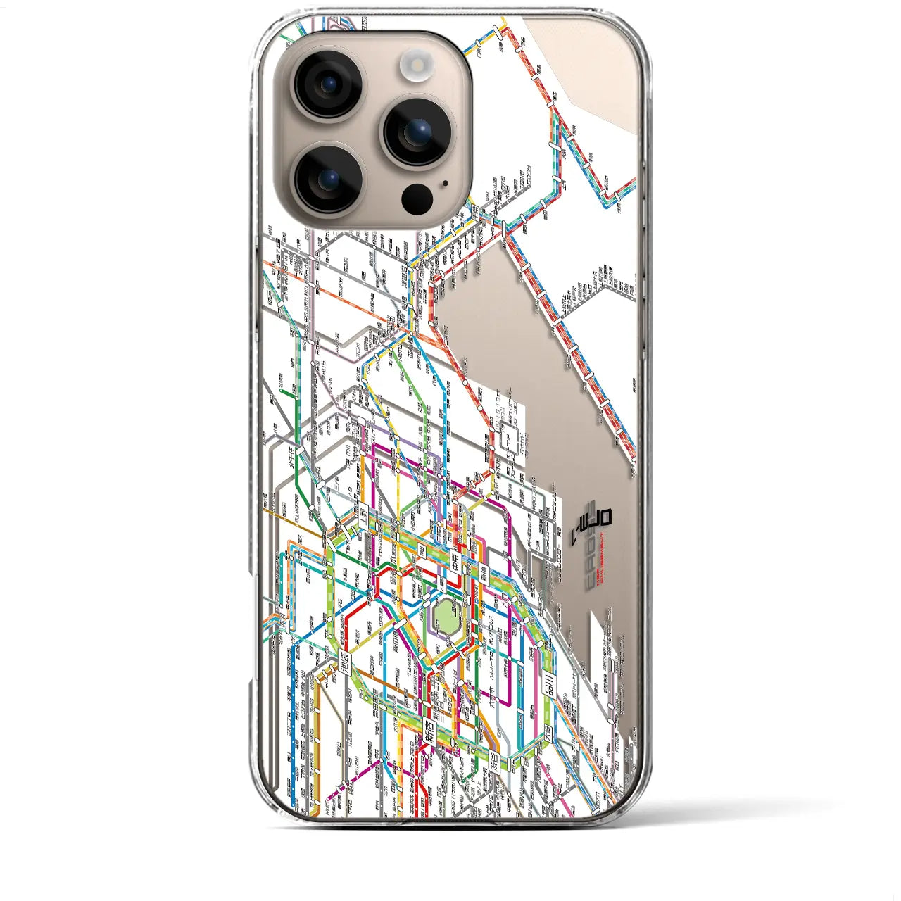 【東京東部路線図(東京都)】路線図iPhoneケース(クリアタイプ)