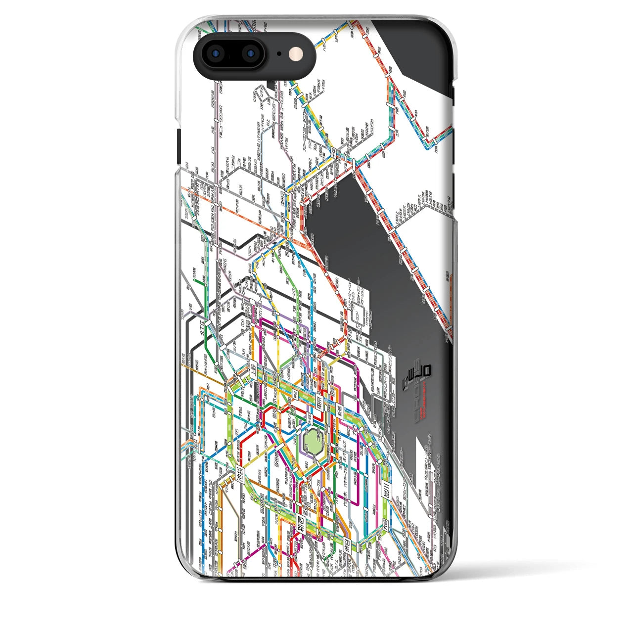 【東京東部路線図(東京都)】路線図iPhoneケース(クリアタイプ)