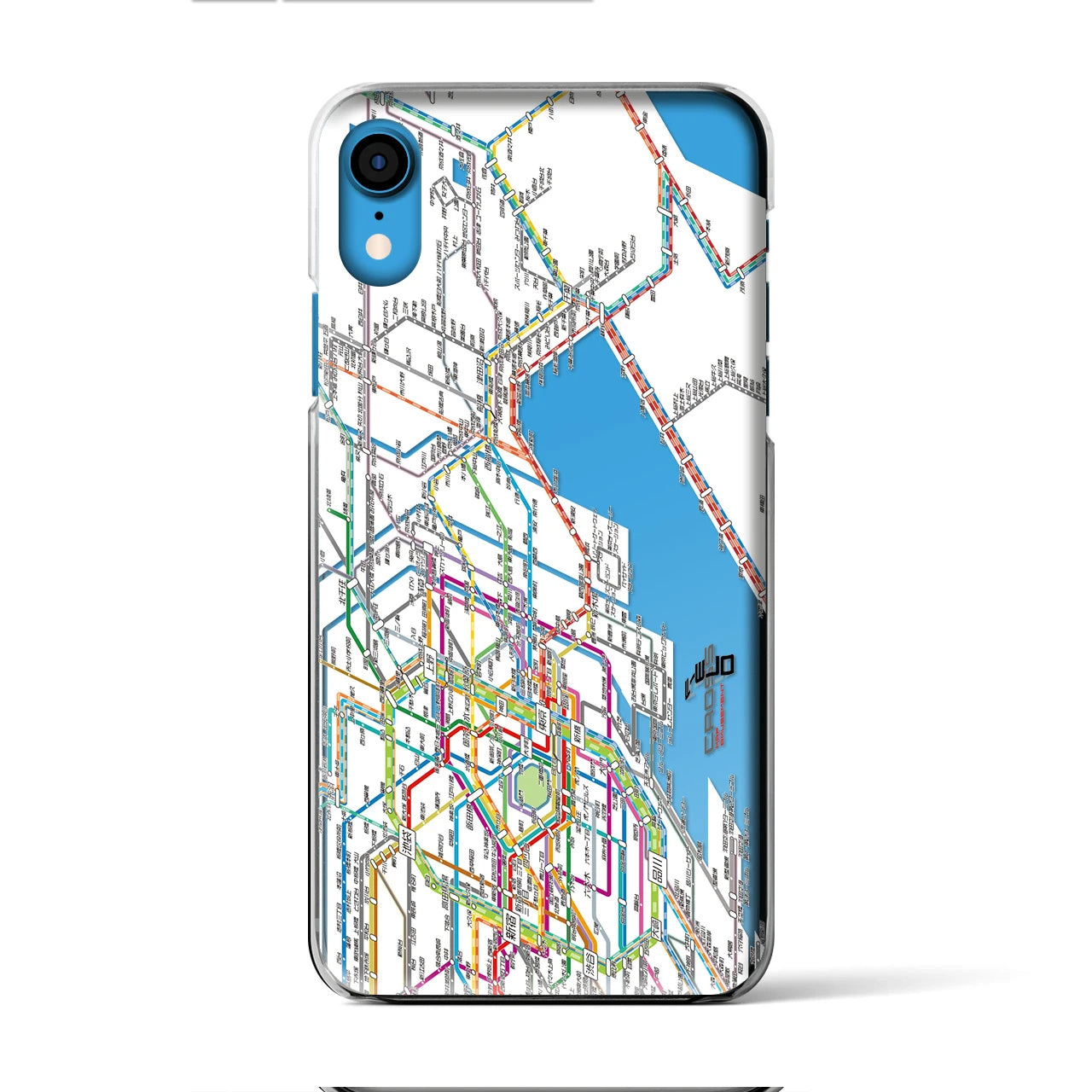 【東京東部路線図(東京都)】路線図iPhoneケース(クリアタイプ)
