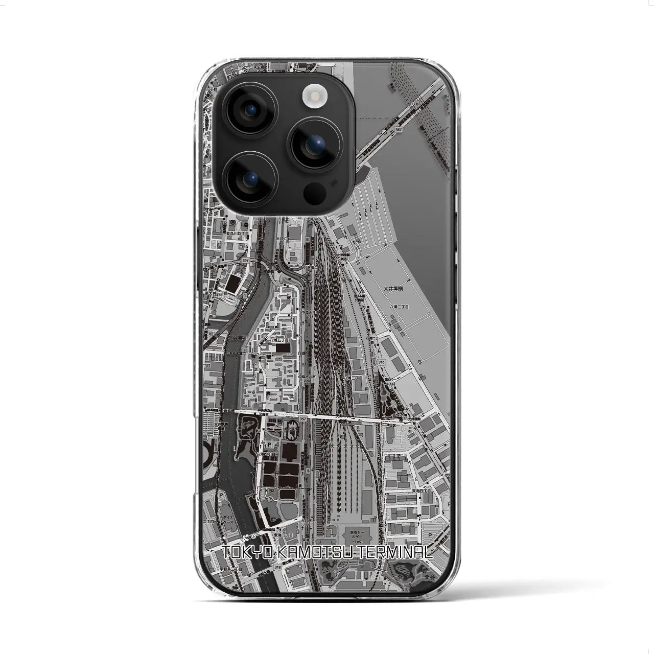 【東京貨物ターミナル(東京都)】地図柄iPhoneケース(クリアタイプ)