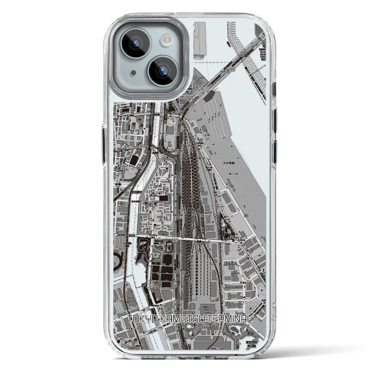 【東京貨物ターミナル(東京都)】地図柄iPhoneケース(MagSafeタイプ)