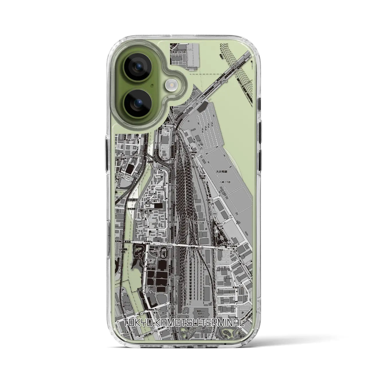 【東京貨物ターミナル(東京都)】地図柄iPhoneケース(MagSafeタイプ)