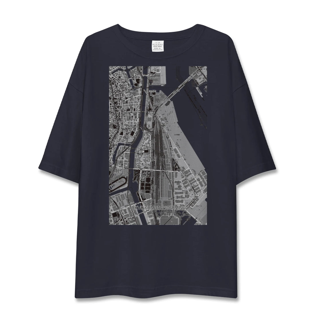 【東京貨物ターミナル(東京都)】地図柄ビッグシルエットTシャツ