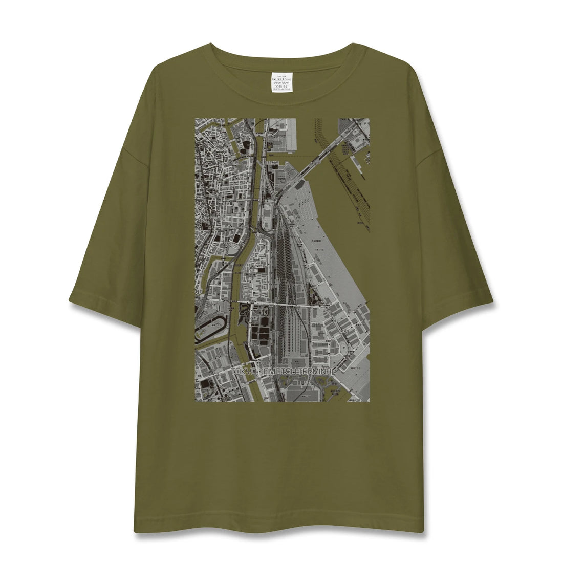 【東京貨物ターミナル(東京都)】地図柄ビッグシルエットTシャツ
