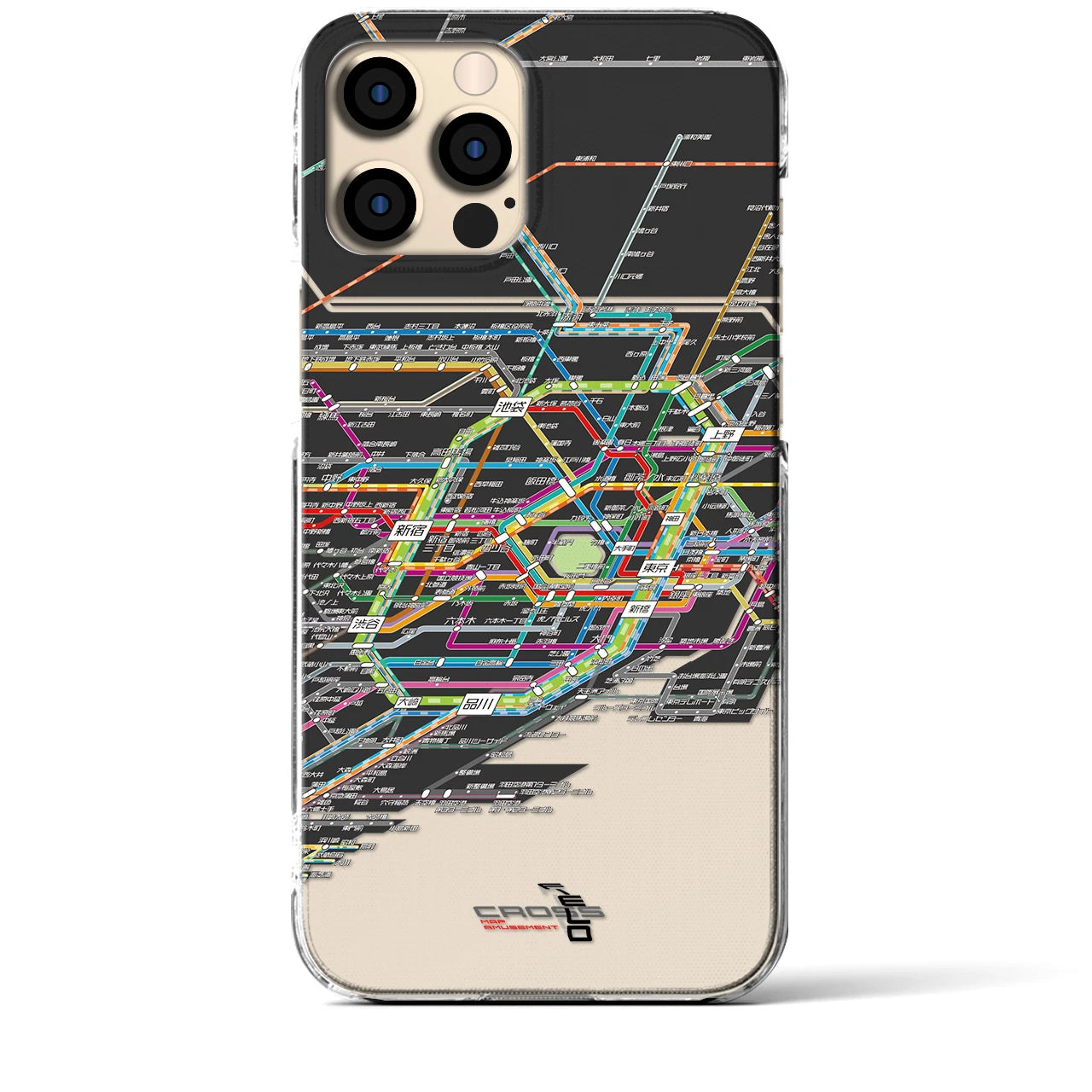 【東京路線図(東京都)】路線図iPhoneケース(クリアタイプ)