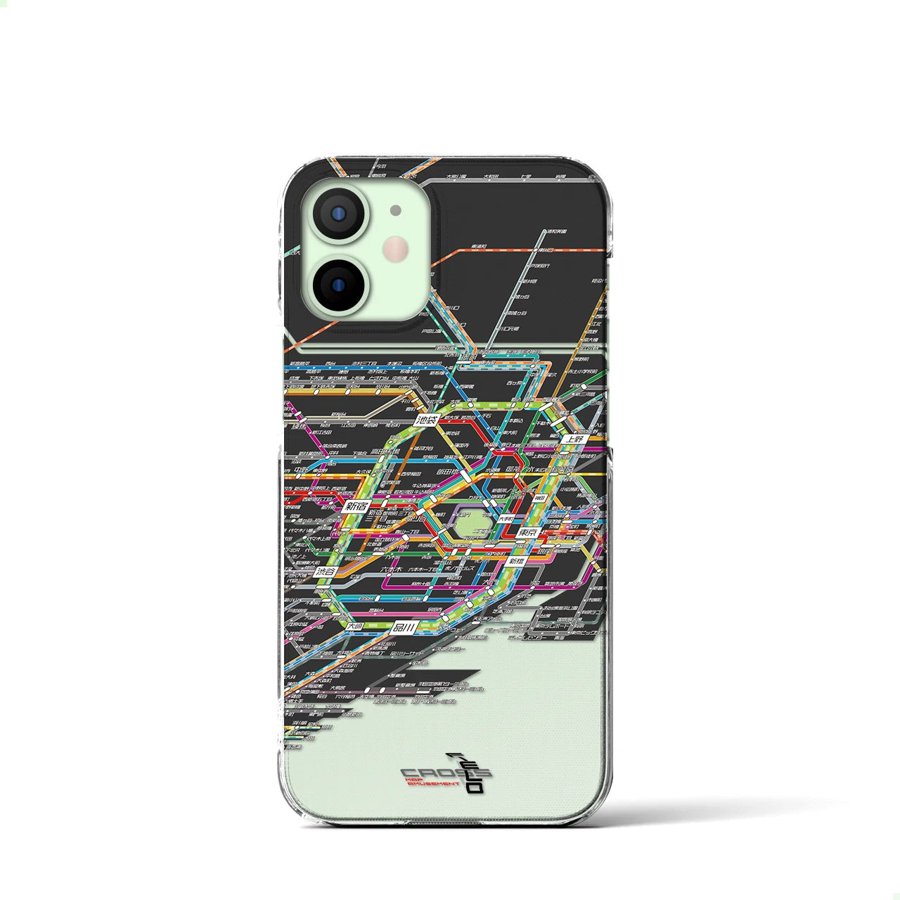 【東京路線図(東京都)】路線図iPhoneケース(クリアタイプ)