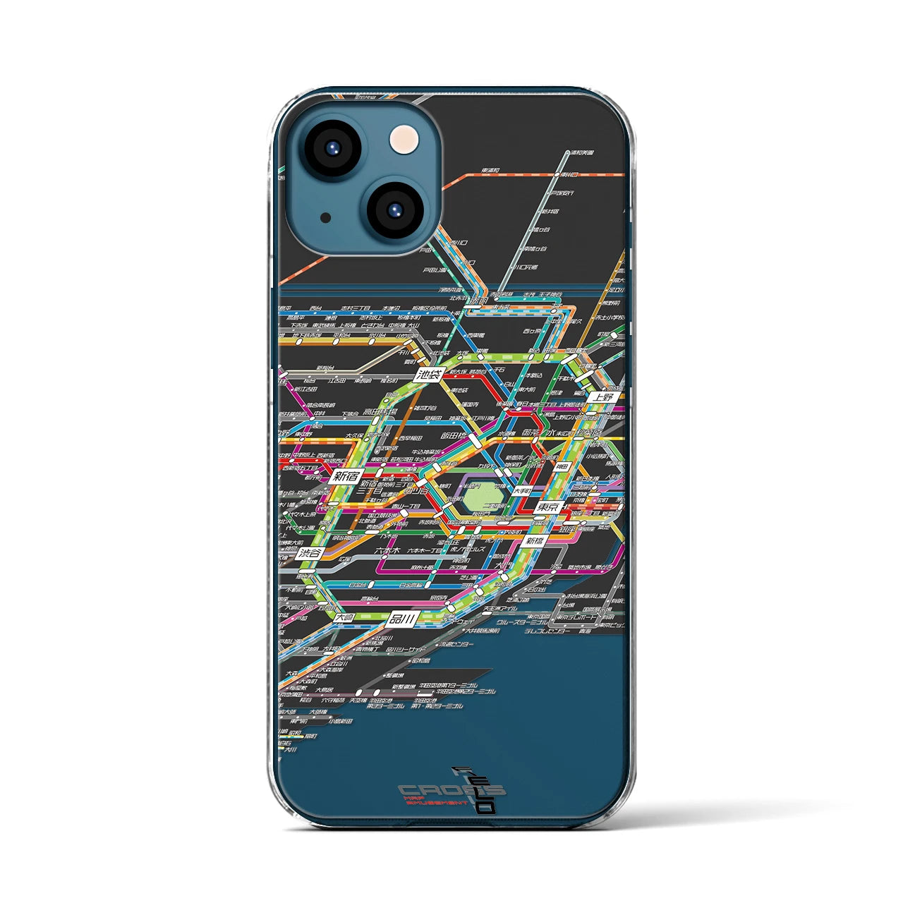 【東京路線図(東京都)】路線図iPhoneケース(クリアタイプ)
