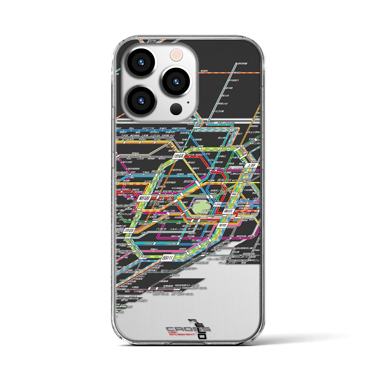 【東京路線図(東京都)】路線図iPhoneケース(クリアタイプ)