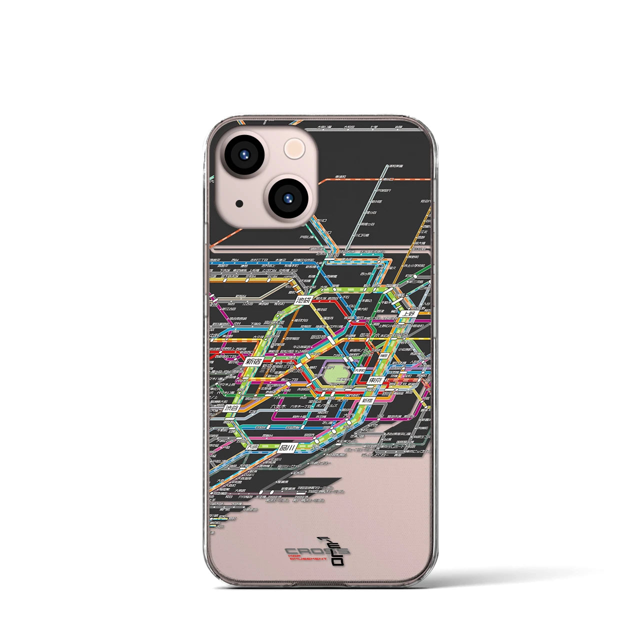 【東京路線図(東京都)】路線図iPhoneケース(クリアタイプ)