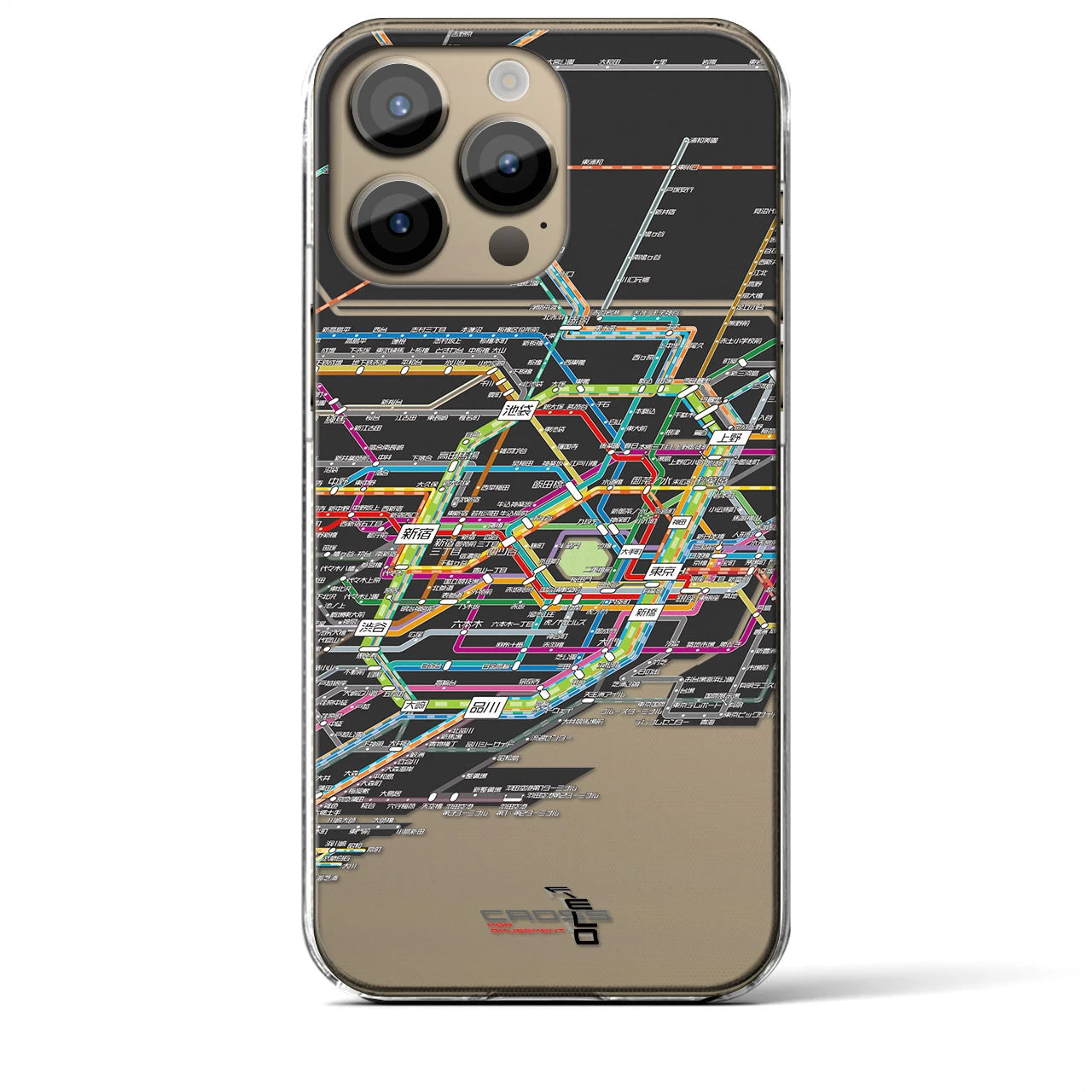 【東京路線図(東京都)】路線図iPhoneケース(クリアタイプ)