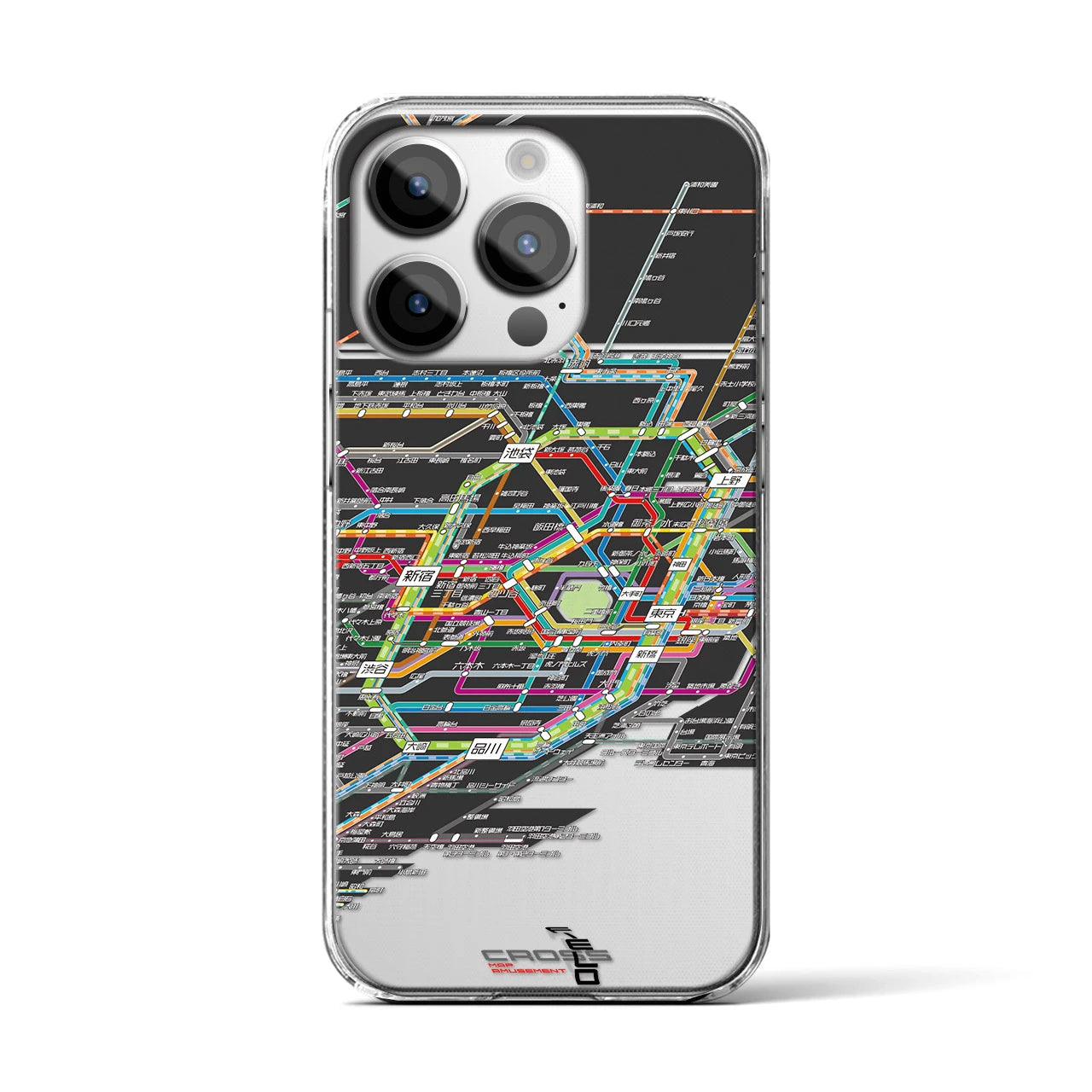 【東京路線図(東京都)】路線図iPhoneケース(クリアタイプ)