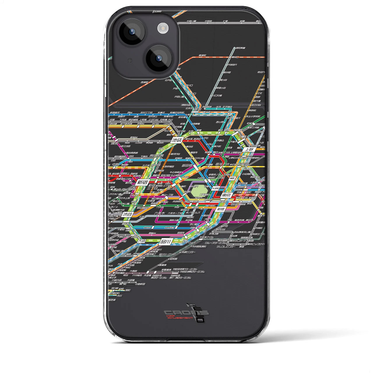 【東京路線図(東京都)】路線図iPhoneケース(クリアタイプ)