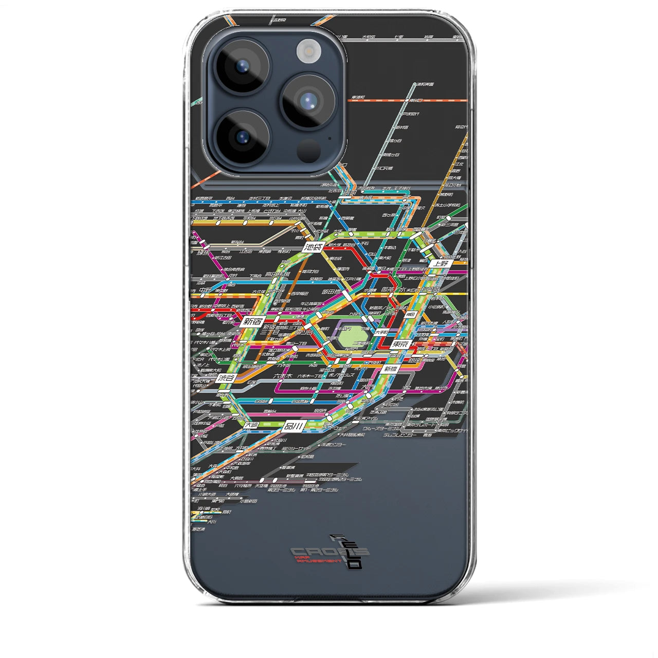 【東京路線図(東京都)】路線図iPhoneケース(クリアタイプ)