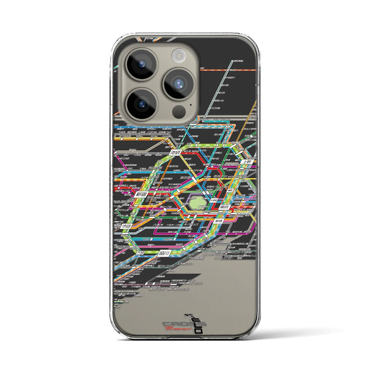 【東京路線図(東京都)】路線図iPhoneケース(クリアタイプ)