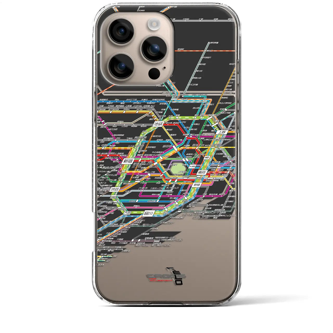 【東京路線図(東京都)】路線図iPhoneケース(クリアタイプ)