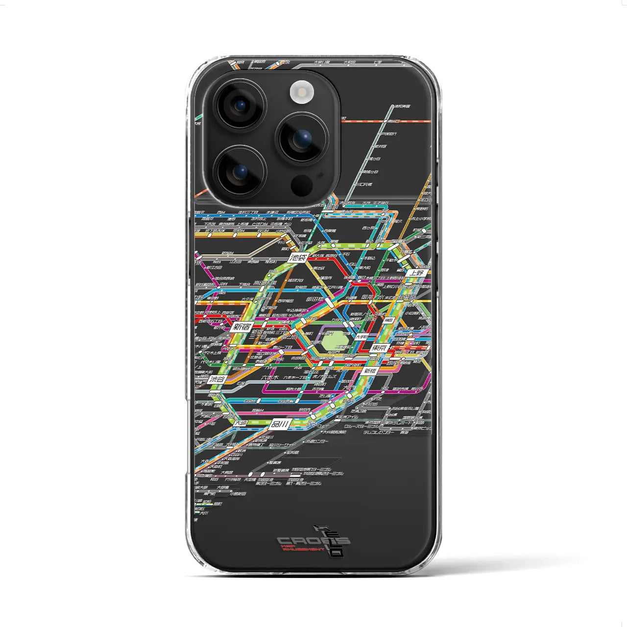 【東京路線図(東京都)】路線図iPhoneケース(クリアタイプ)
