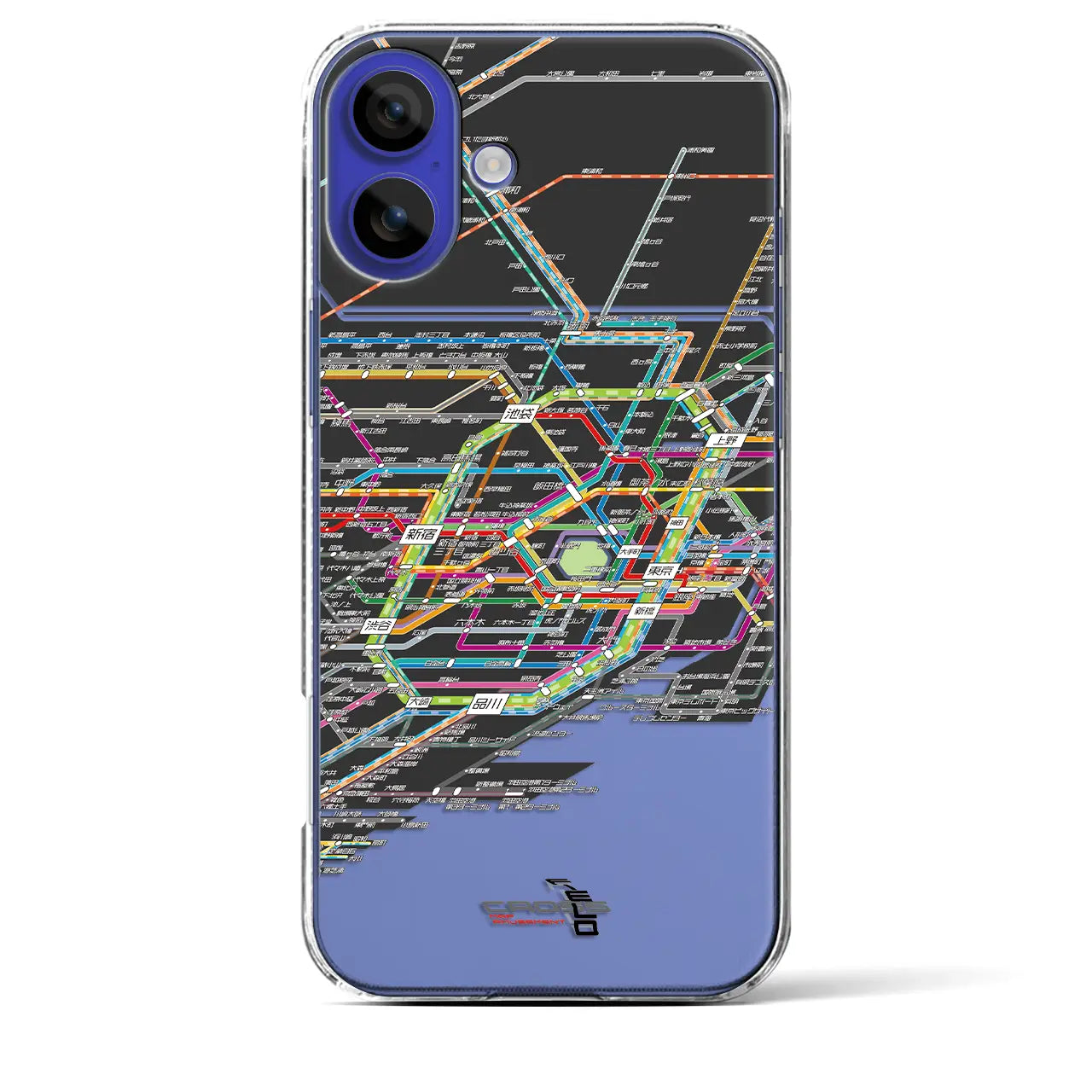 【東京路線図(東京都)】路線図iPhoneケース(クリアタイプ)