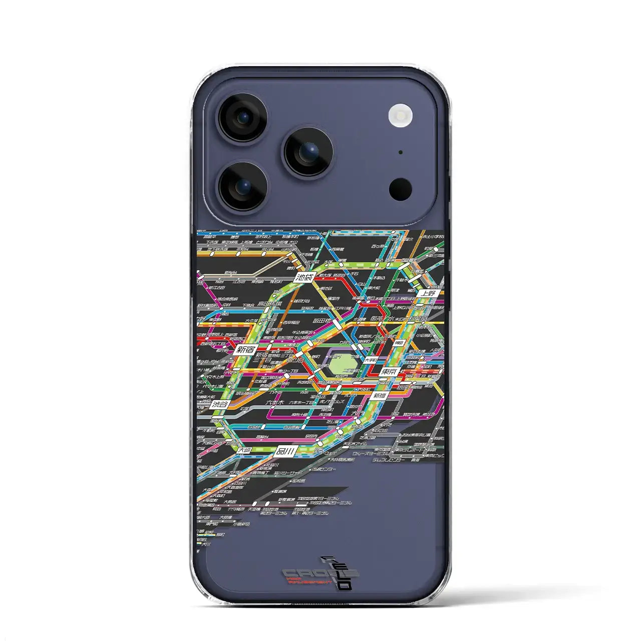【東京路線図(東京都)】路線図iPhoneケース(クリアタイプ)