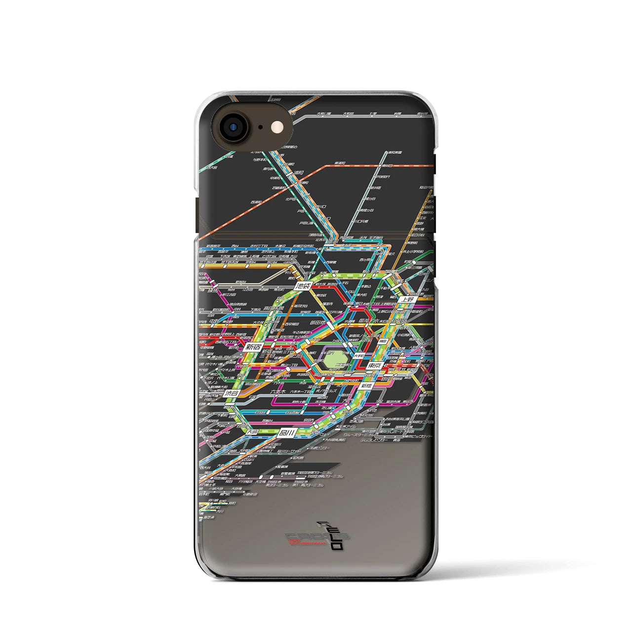 【東京路線図(東京都)】路線図iPhoneケース(クリアタイプ)