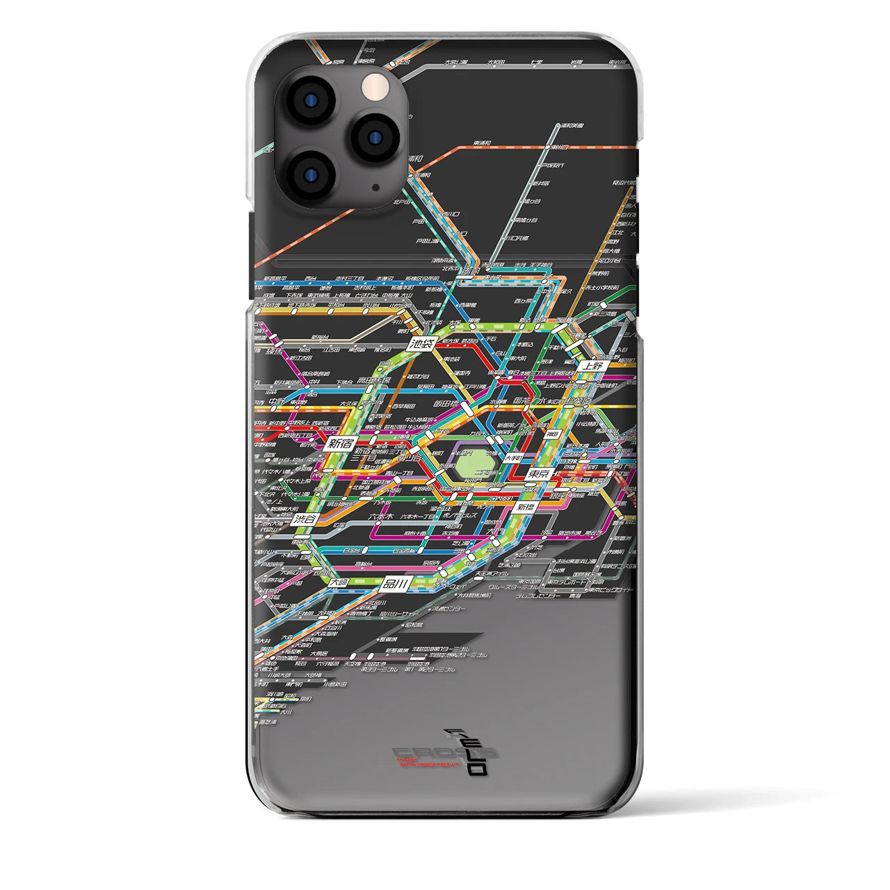 【東京路線図(東京都)】路線図iPhoneケース(クリアタイプ)