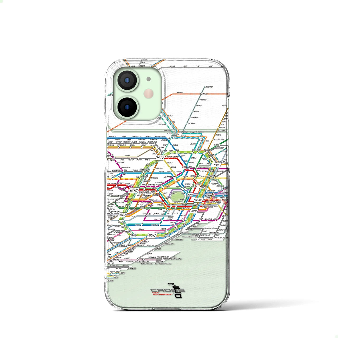 【東京路線図(東京都)】路線図iPhoneケース(クリアタイプ)