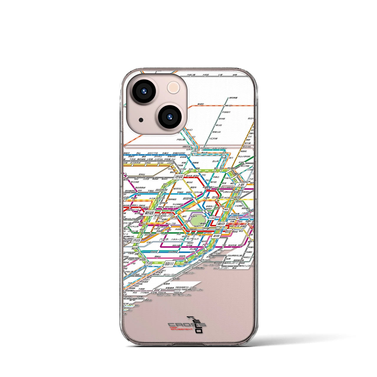【東京路線図(東京都)】路線図iPhoneケース(クリアタイプ)