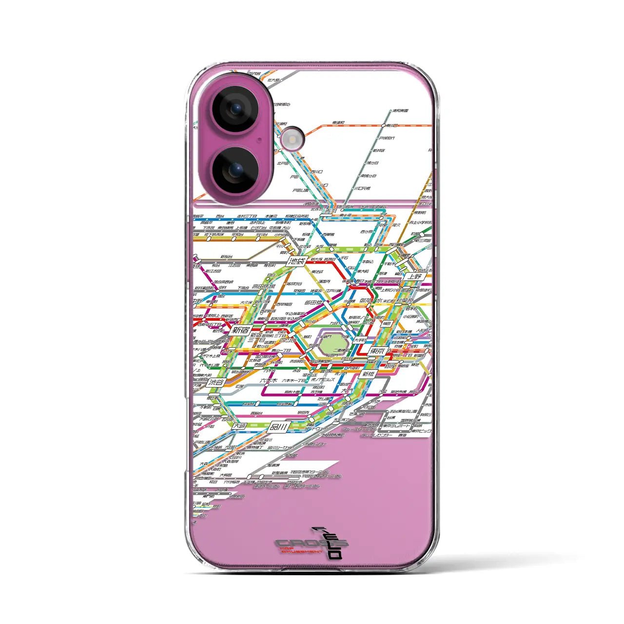 【東京路線図(東京都)】路線図iPhoneケース(クリアタイプ)
