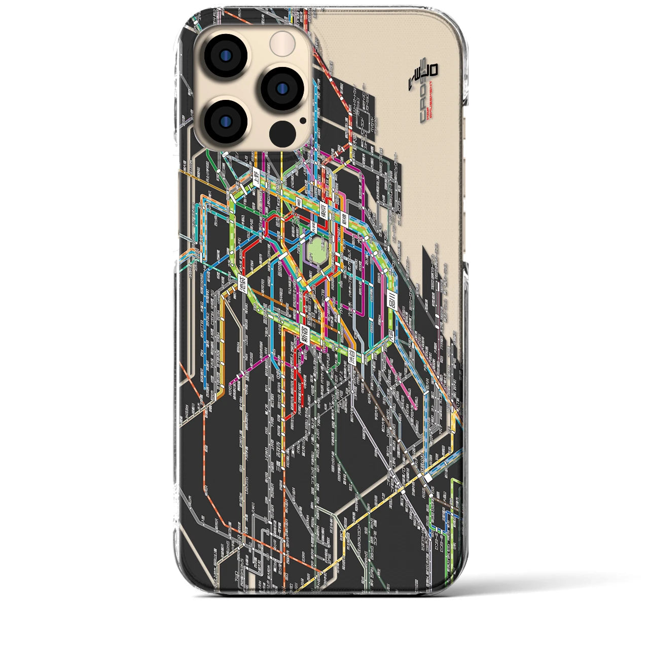 【東京西部路線図(東京都)】路線図iPhoneケース(クリアタイプ)