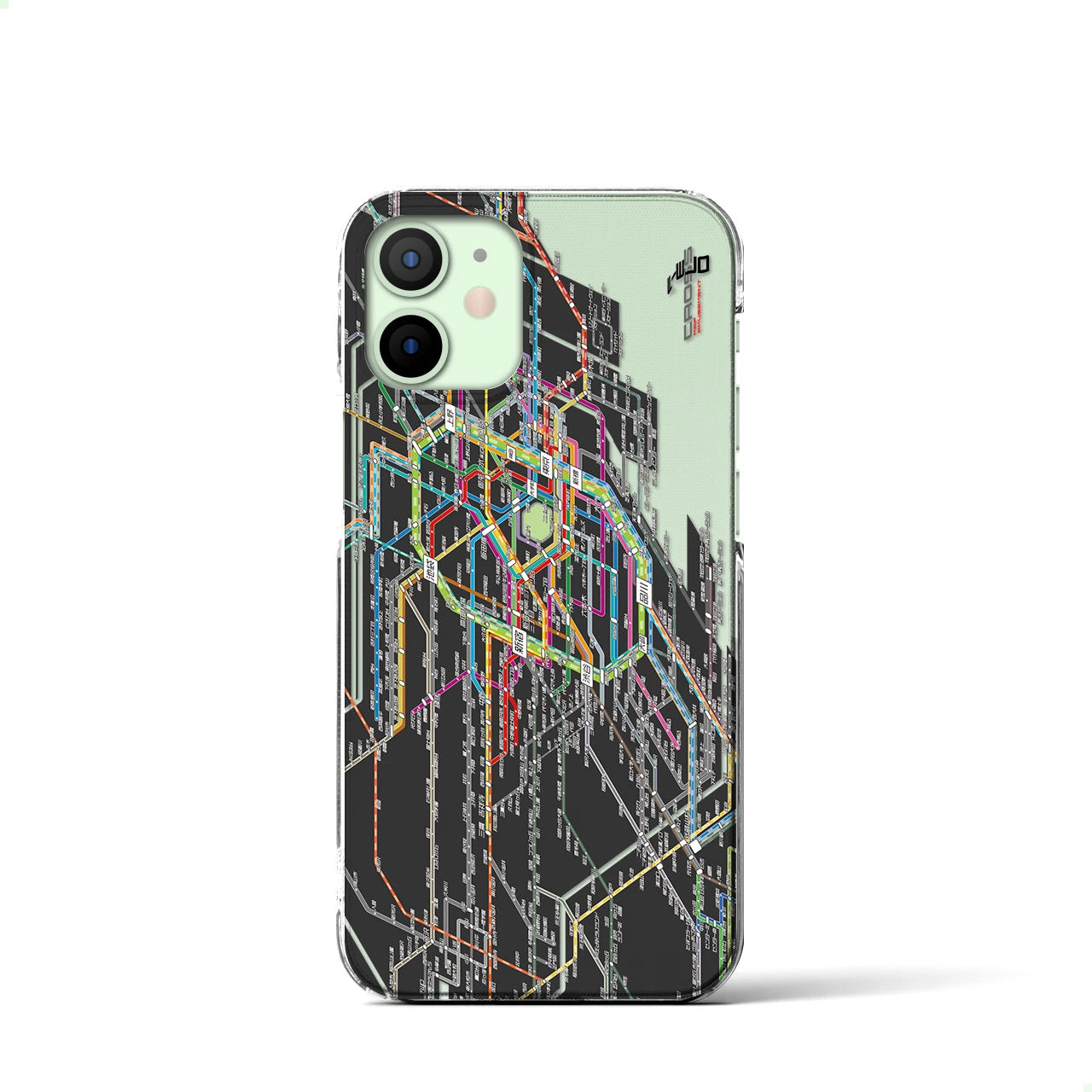 【東京西部路線図(東京都)】路線図iPhoneケース(クリアタイプ)