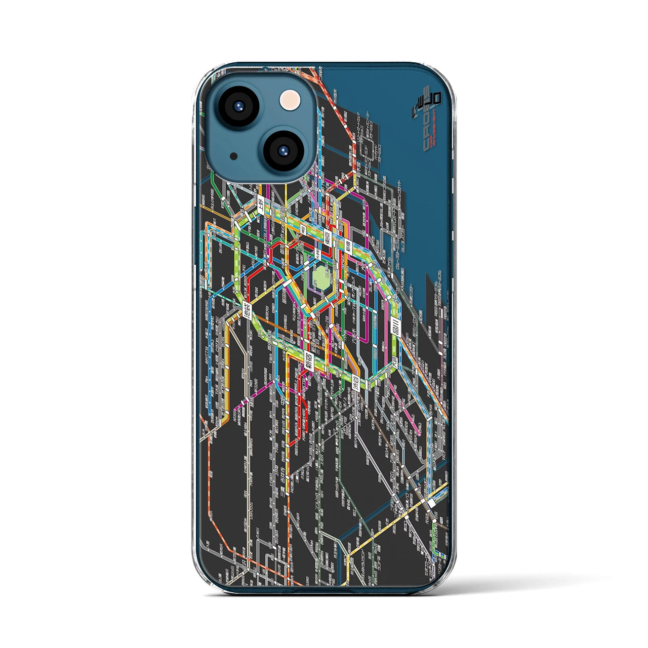 【東京西部路線図(東京都)】路線図iPhoneケース(クリアタイプ)