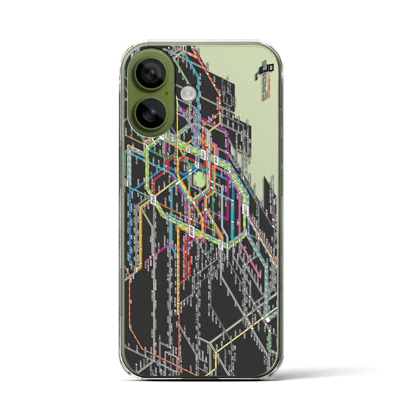 【東京西部路線図(東京都)】路線図iPhoneケース(クリアタイプ)