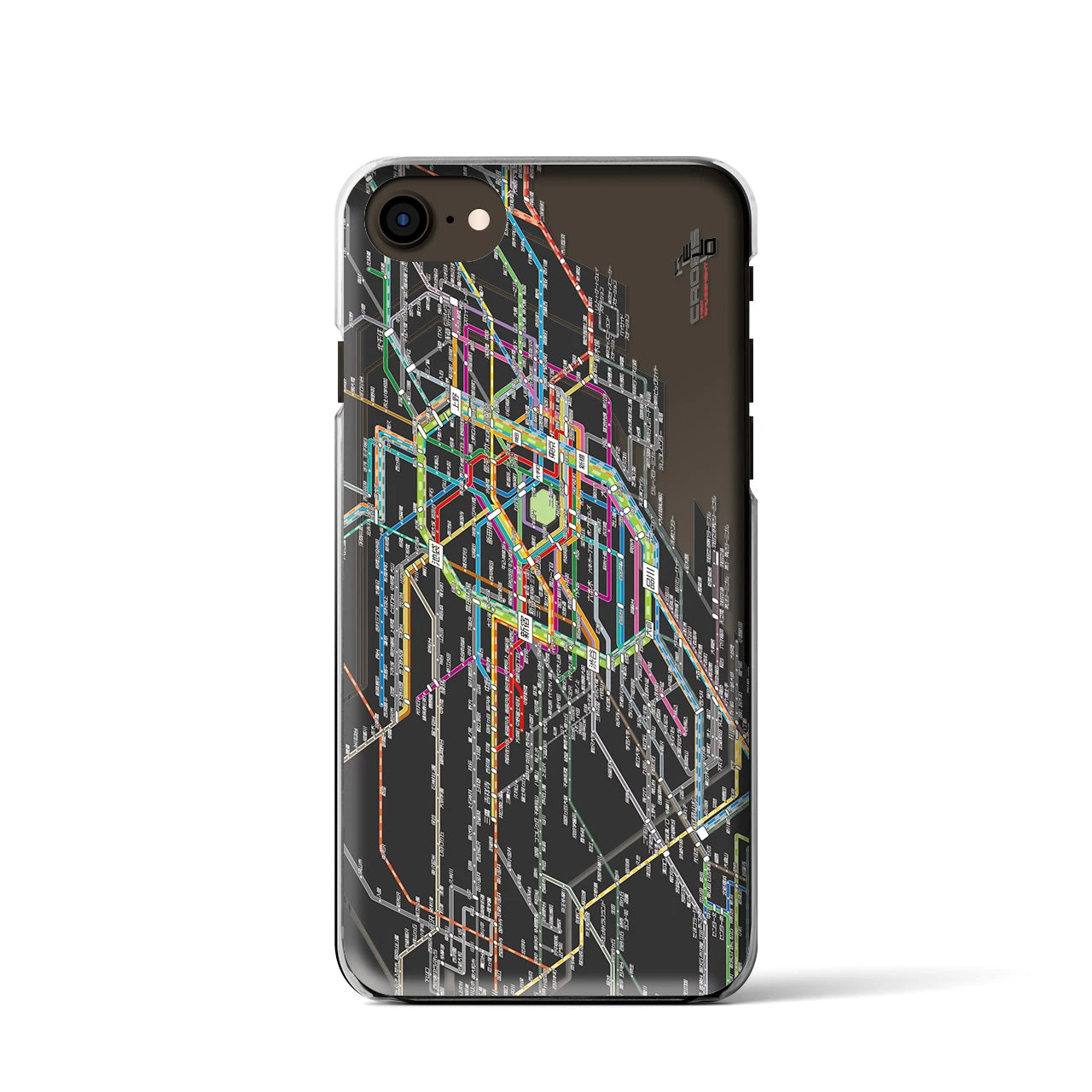 【東京西部路線図(東京都)】路線図iPhoneケース(クリアタイプ)