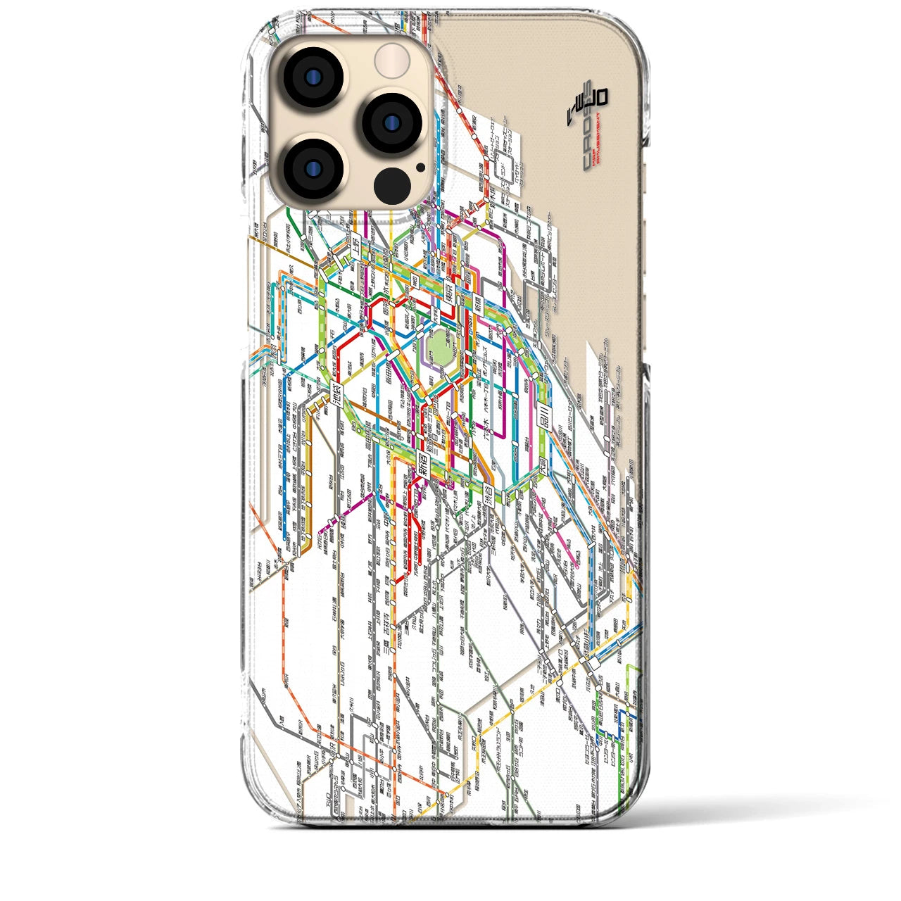 【東京西部路線図(東京都)】路線図iPhoneケース(クリアタイプ)