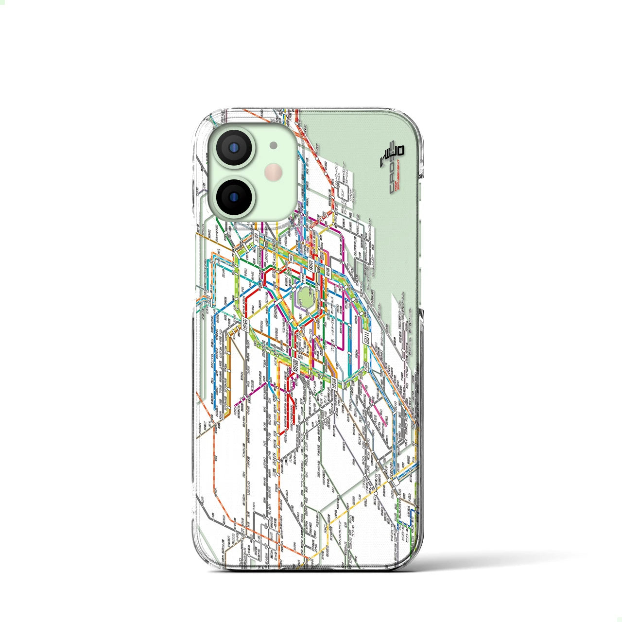 【東京西部路線図(東京都)】路線図iPhoneケース(クリアタイプ)