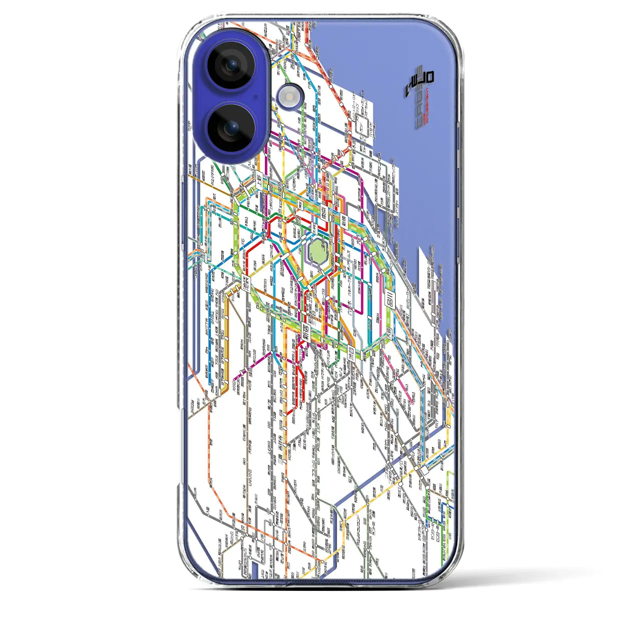 【東京西部路線図(東京都)】路線図iPhoneケース(クリアタイプ)
