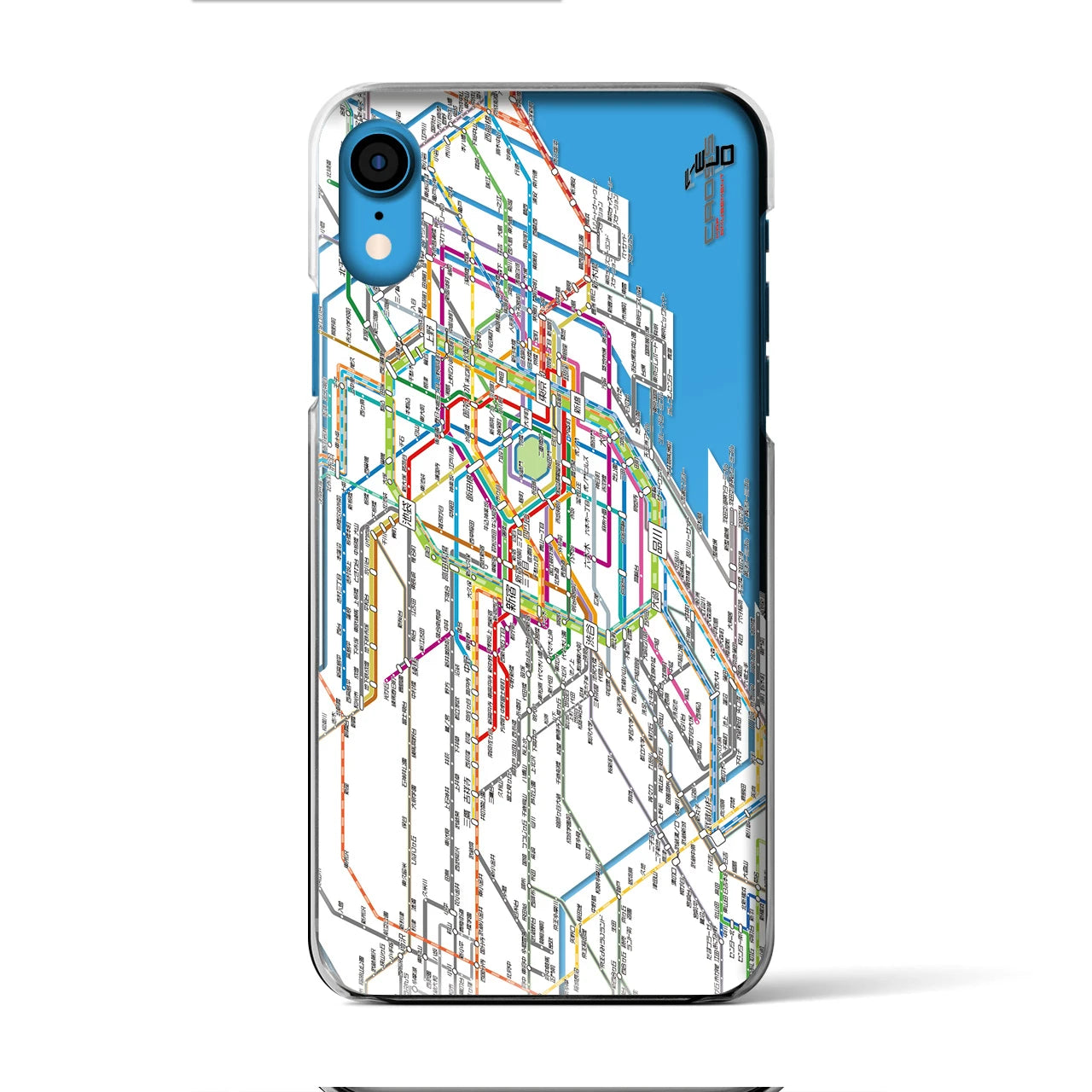 【東京西部路線図(東京都)】路線図iPhoneケース(クリアタイプ)