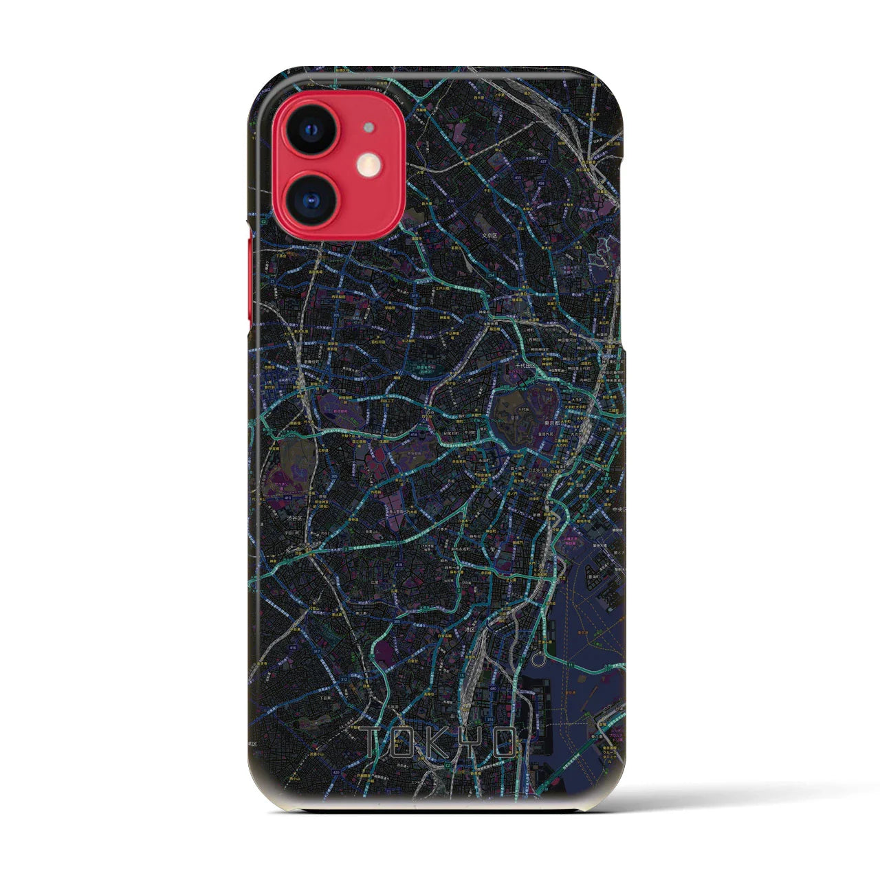 【東京2(東京都)】地図柄iPhoneケース(バックカバータイプ)