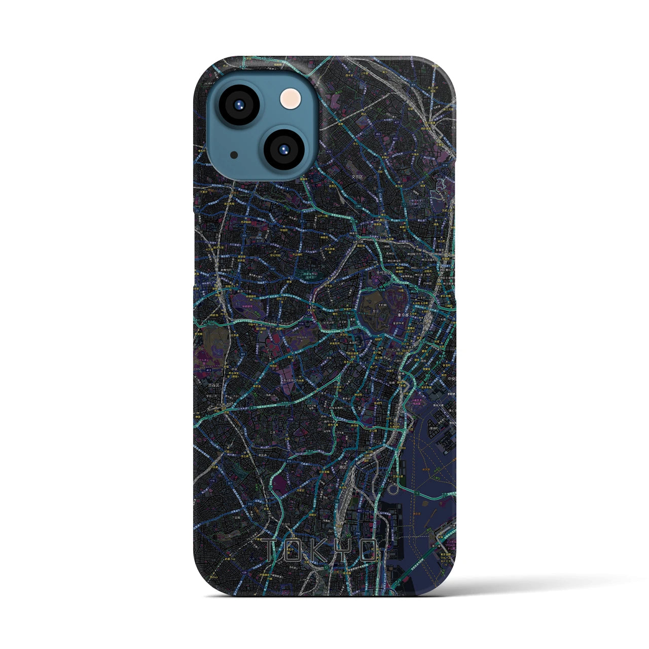 【東京2(東京都)】地図柄iPhoneケース(バックカバータイプ)