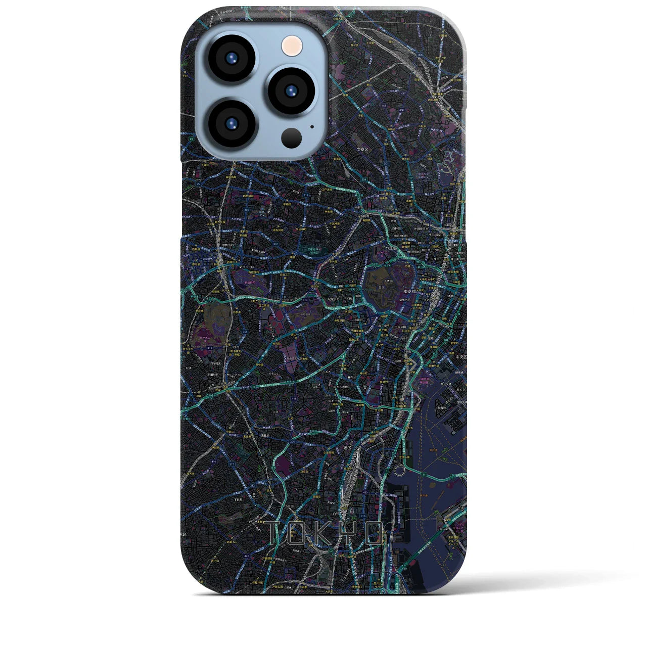 【東京2(東京都)】地図柄iPhoneケース(バックカバータイプ)