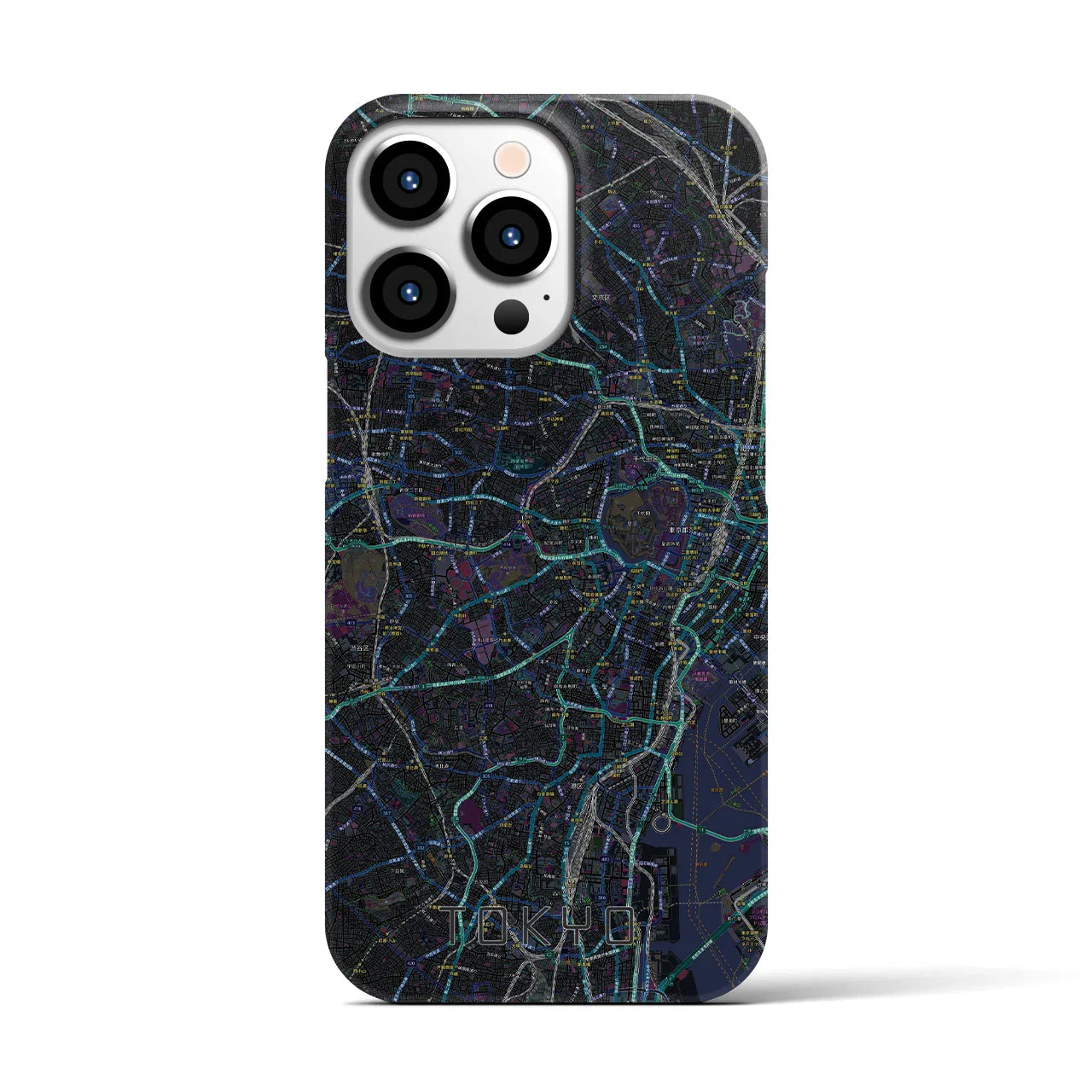 【東京2(東京都)】地図柄iPhoneケース(バックカバータイプ)