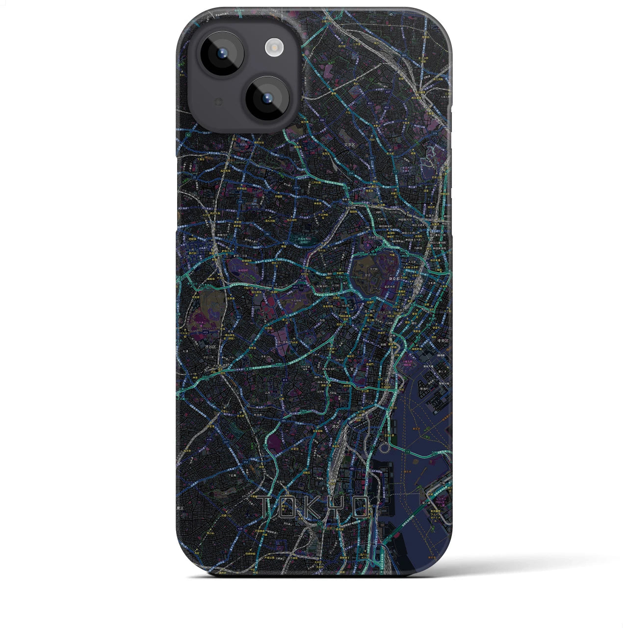 【東京2(東京都)】地図柄iPhoneケース(バックカバータイプ)