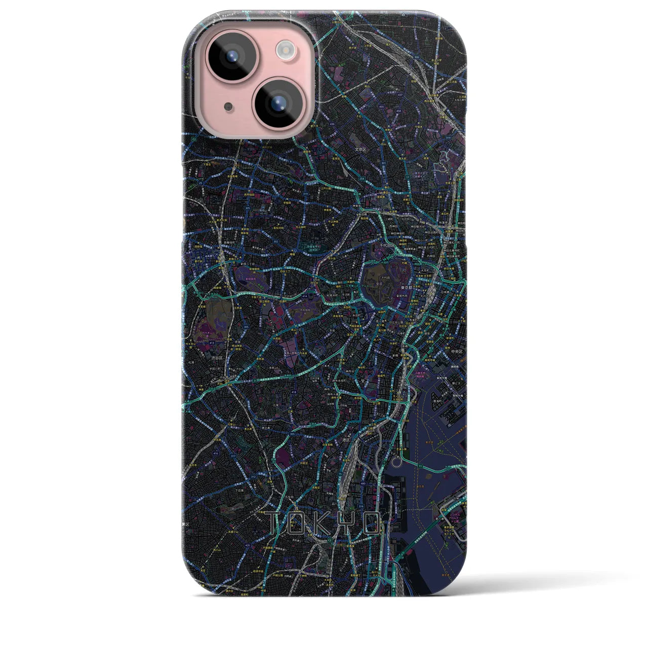 【東京2(東京都)】地図柄iPhoneケース(バックカバータイプ)