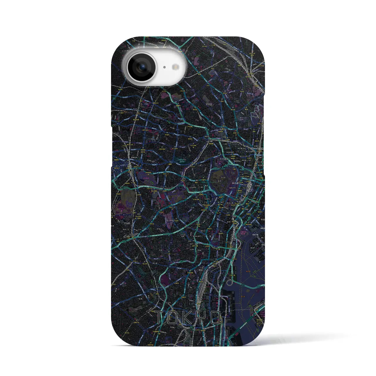 【東京2(東京都)】地図柄iPhoneケース(バックカバータイプ)