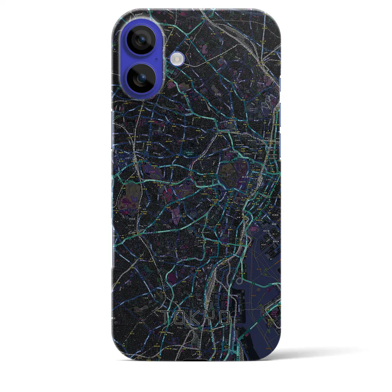 【東京2(東京都)】地図柄iPhoneケース(バックカバータイプ)