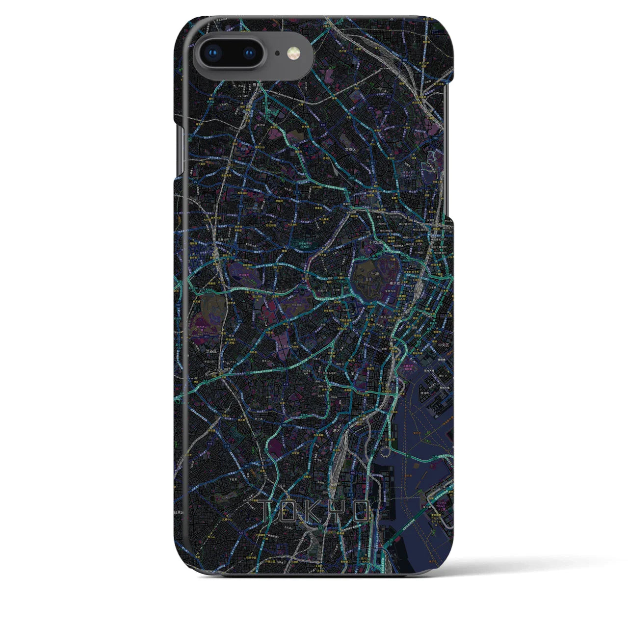 【東京2(東京都)】地図柄iPhoneケース(バックカバータイプ)
