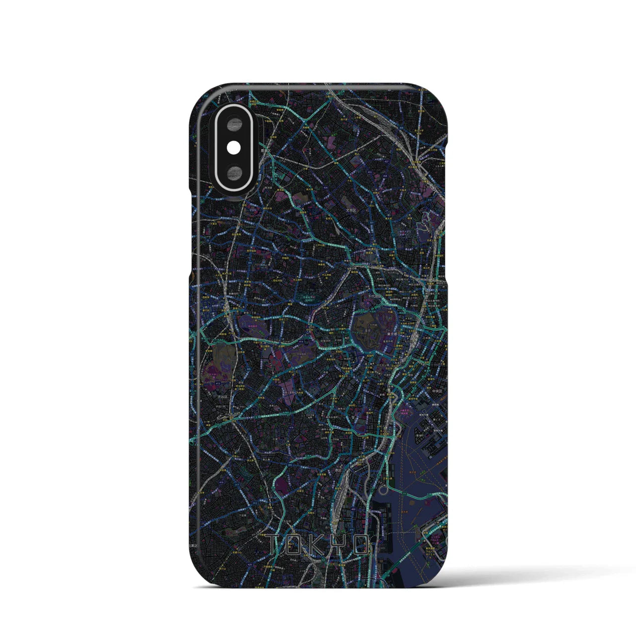 【東京2(東京都)】地図柄iPhoneケース(バックカバータイプ)