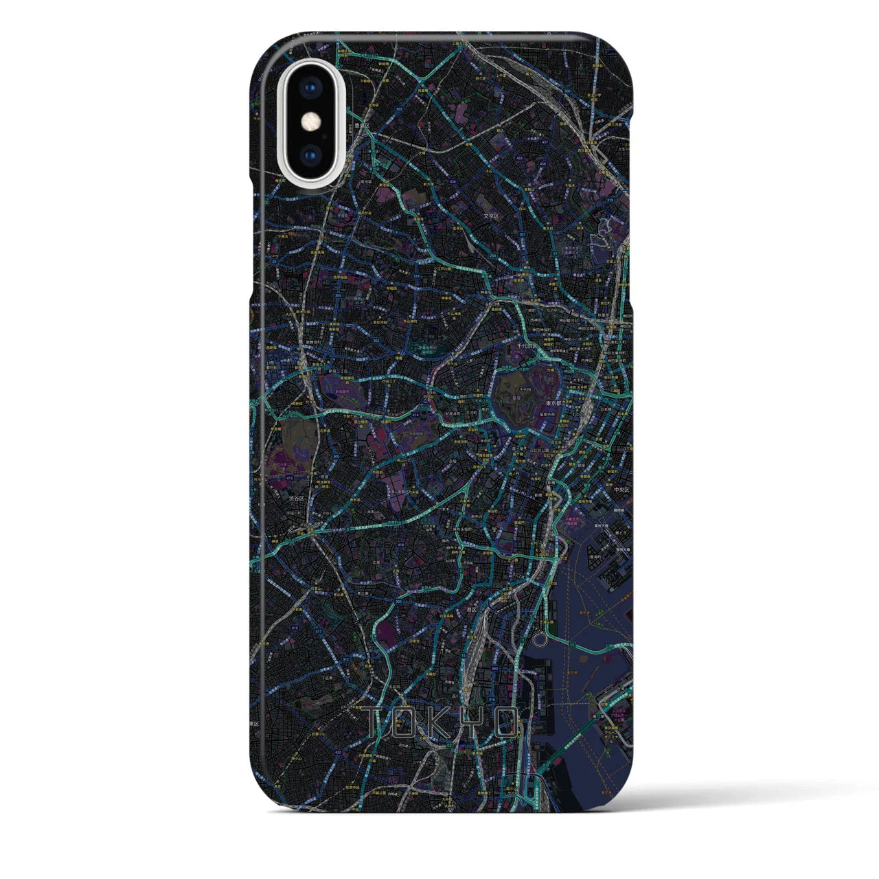【東京2(東京都)】地図柄iPhoneケース(バックカバータイプ)