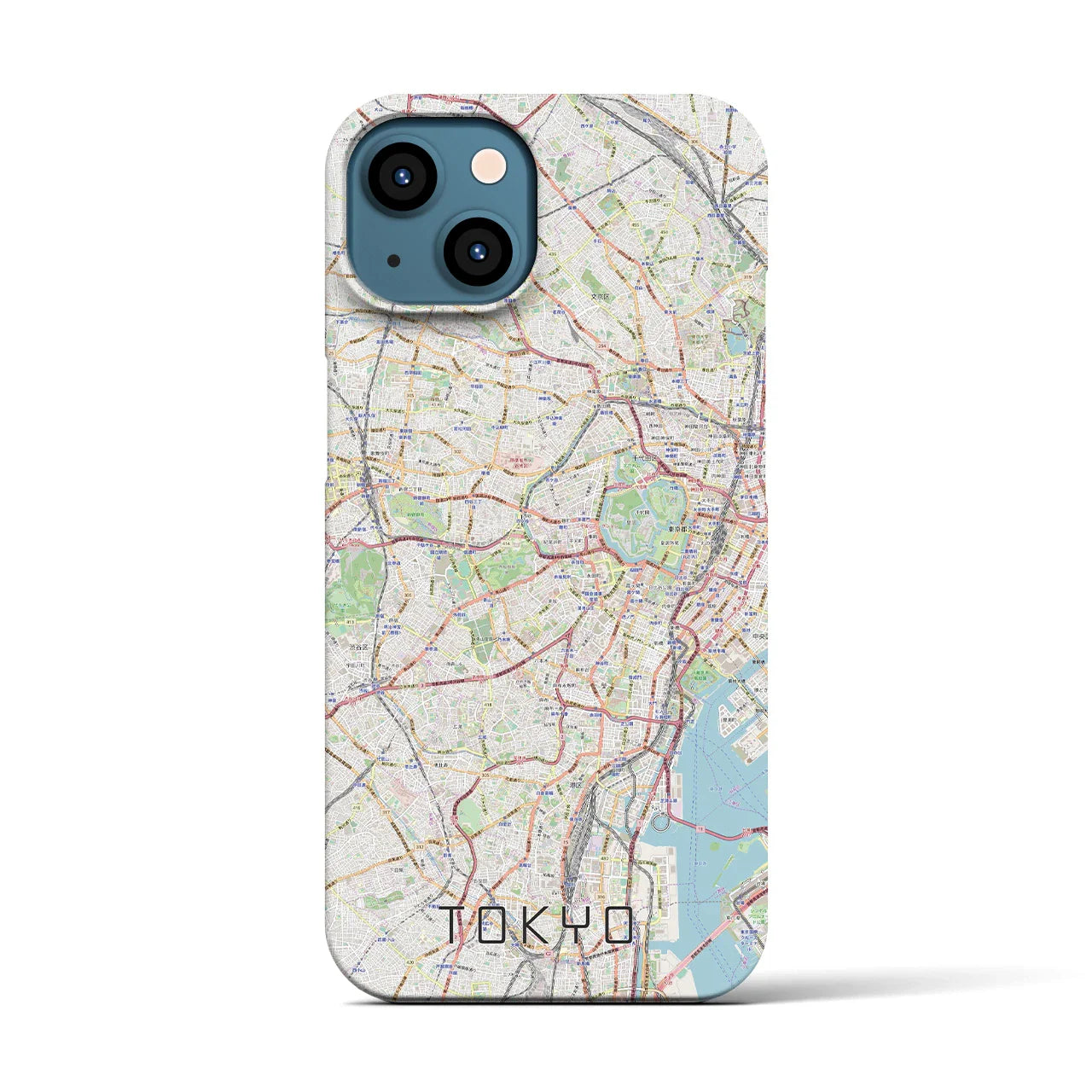 【東京2(東京都)】地図柄iPhoneケース(バックカバータイプ)