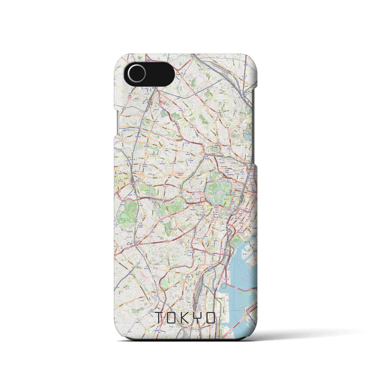 【東京2(東京都)】地図柄iPhoneケース(バックカバータイプ)
